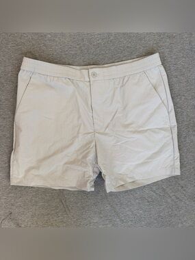 STYLUS Men's Light Gray Elastic-Waist Shorts